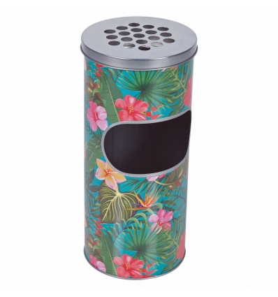 Flora Design Metal Dustbin & Ashtray [399060]