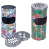 Flora Design Metal Dustbin & Ashtray [399060]