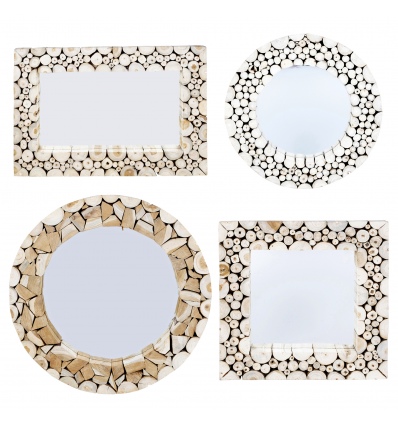 Mirrors with Wooden Teak Frames