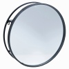 50cm Round Black Metal Mirror [366307]