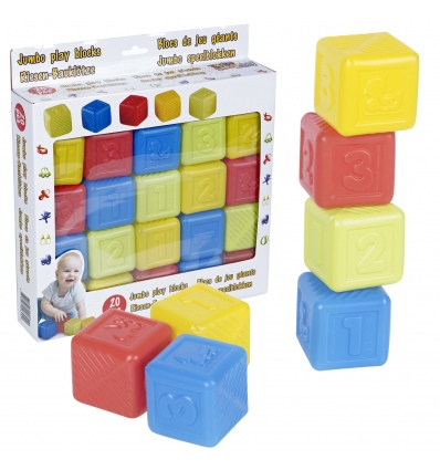Jumbo Play Blocks 20pcs 5.4cm [006000]