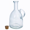 Glass Oil and Vinegar Bottles With Cork Lid