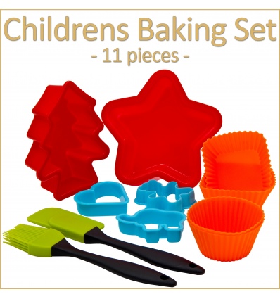 11 Pcs Childrens Baking Set - Black [449555]