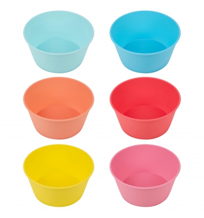 6 PCS Plastic Bowl Set Asst. [912562]