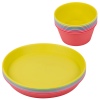 6 PCS Colourful Plastic Plates Set [917925]