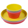 6 PCS Colourful Plastic Plates Set [917925]