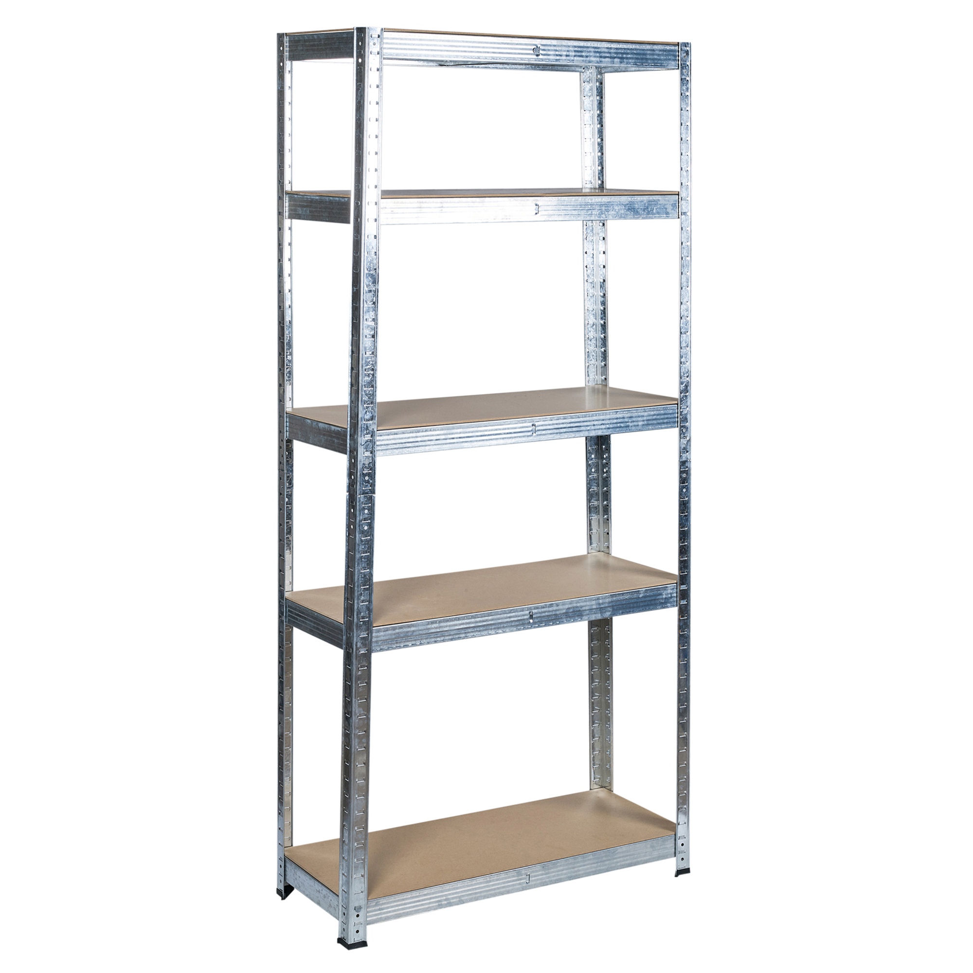 Industrial Look 5 Tier Metal Storage Organiser Shelves Racks 2 Colours Available H168 x W75 x D30 cm Orange Warehouse and Back Store Shelf Racking