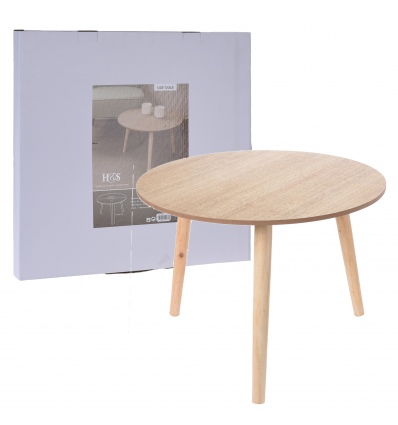 Side Table MDF 500x425mm Brown [025743]