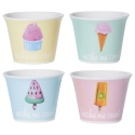 4 Piece Porcelain Ice Cream Cups Set [880380]