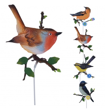 Garden Birds Metal Picks - 4 Colours