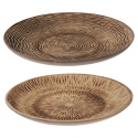 Wooden Round Burnt Plate 29cm [889895]