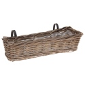 Balcony Flower Basket with Hooks 58 x 19 x 15 cm [965616]