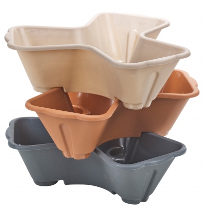 Stackable Flower Pot Trio 38x38x11cm [872018]