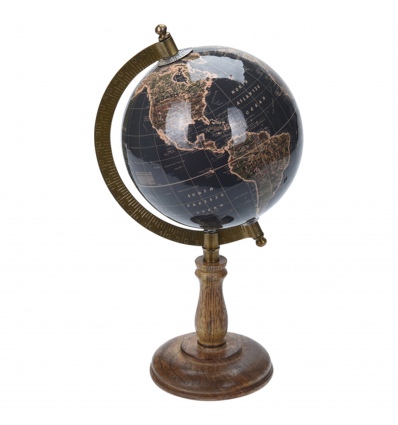 Globe On Wooden Base 5 Inch