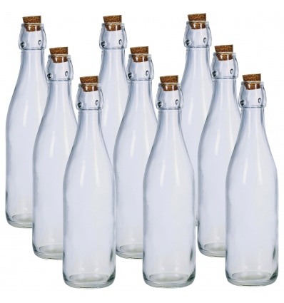 Glass Bottle 500ml With Cork Lid [411984]