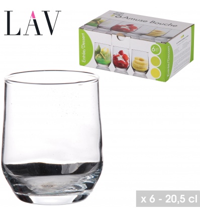 LAV 6 x 205ml Drinking Tumblers