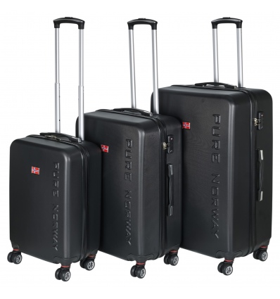 3 PCS 4 Wheel Pure Norway ABS Suitcase Set [700785][43653002]