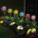 6 Assorted Garden Solar Tulip Lights [713010]
