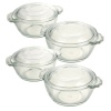 2x Glass Mini Casserole Dish with Lid [165434][128136]