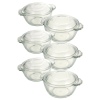 2x Glass Mini Casserole Dish with Lid [165434][128136]