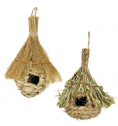 Straw Birdhouses