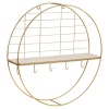 Round Golden Metal Wall Shelf [533289]