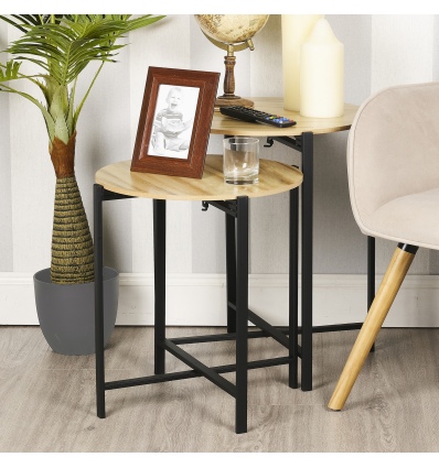 Wooden MDF Tables with Metal Frames