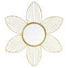 Gold Metal Mirror Flower Shape 50cm [534576]