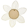 Gold Metal Mirror Flower Shape 50cm [534576]