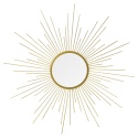 Sun Shape Gold Metal Mirror 60cm [534569]