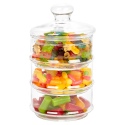 Stackable 3 Tier Glass Candy Jar D125xH220MM [121463]