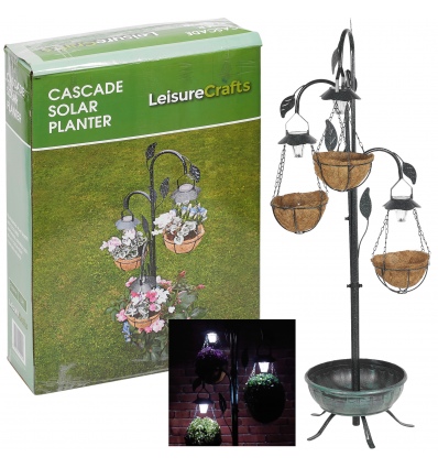 3 Tier Pot Planter with Solar Lighting [000447]