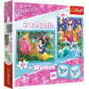 Puzzles - "2in1+memos" - Marvelous princess world / Disney Princess [90815]