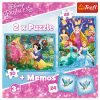 Puzzles - "2in1+memos" - Marvelous princess world / Disney Princess [90815]