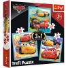 Puzzles - "3in1" - Preparations for the race / Disney Cars 3 [34848]