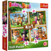 Puzzles - "4in1" - Masha's forest adventures / Animaccord Masha and the Bear [34329]