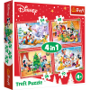 Puzzles - "4in1" - Christmas time / Disney Standard Characters [34325]