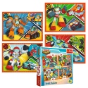 Puzzles - 4in1 - Transformers Academy / Hasbro Transformers Rescue Bots Academy [34313]