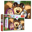 Puzzles - 60 - Masha's happy day / Animaccord Masha and the Bear [17337]