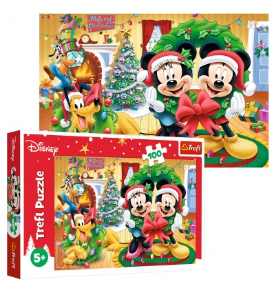 Puzzles - "100" - Magic of Christmas / Disney Standard Characters [16365]