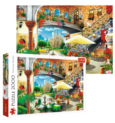 Puzzles - "2000" - Vista of Barcelona [27105]