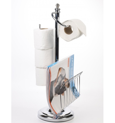 Toilet Caddy Chrome With Mag Rack [789019]