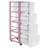 Plastic Pink Shelving Units