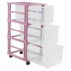Plastic Pink Shelving Units
