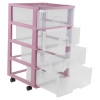 Plastic Pink Shelving Units