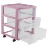 Plastic Pink Shelving Units