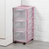 Plastic Pink Shelving Units