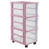 Plastic Pink Shelving Units