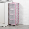 Plastic Pink Shelving Units