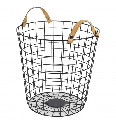 SEt of 2 Black Metal Baskets [538130]